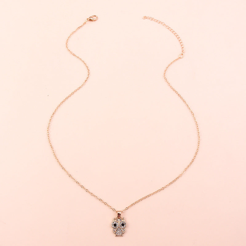 European And American Cute Animal Owl Necklace